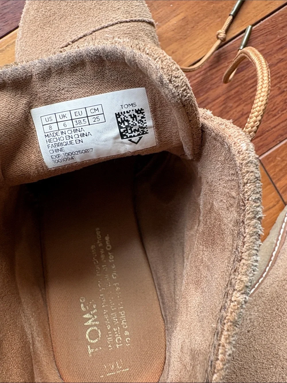 Toms Suede Wedge Booties in Tan
